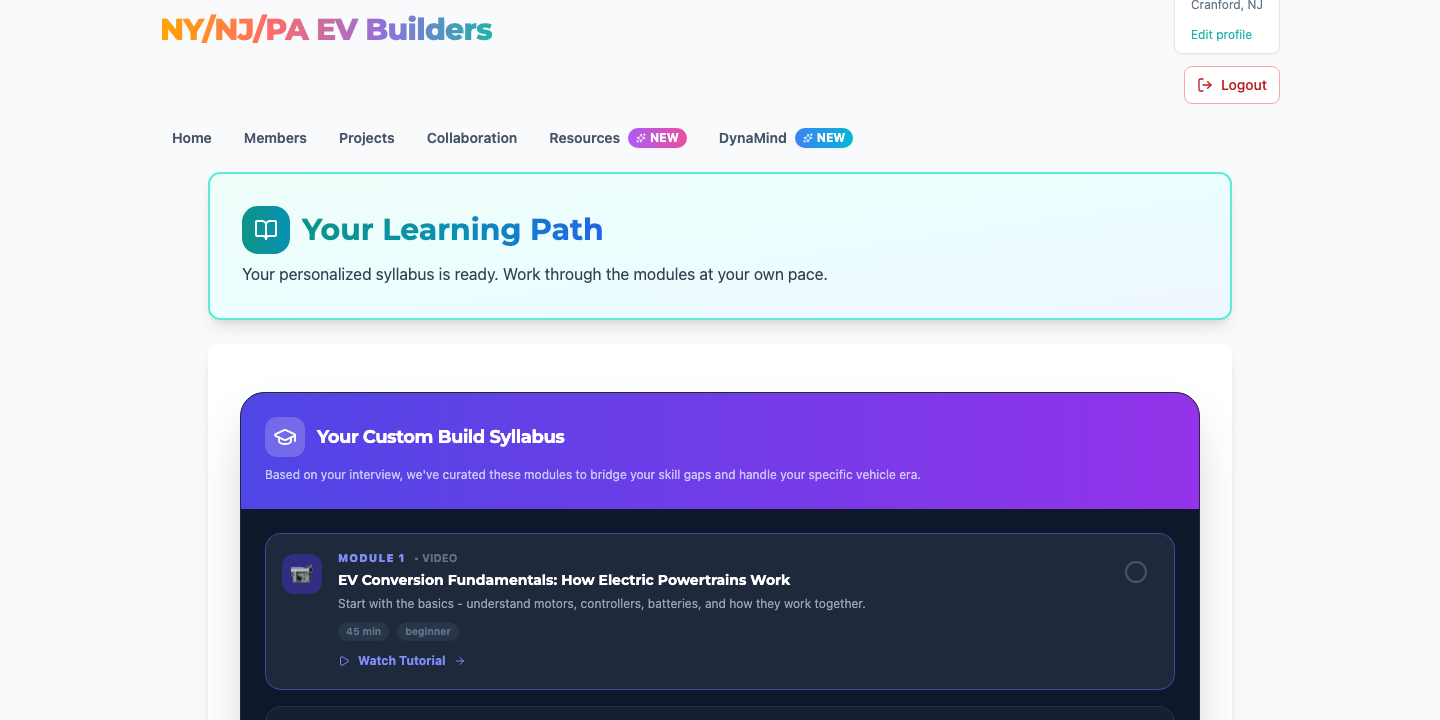 Conversion Coach — personalized build syllabus